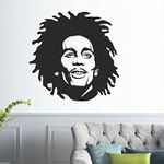 StickMe 'Bob Marley - Decorative - Creative - Colorful - Wall Sticker ' -SM358 (Multi Colour, Vinyl - 50cm X 50 cm)