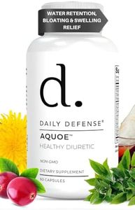Diuretic Pills - Cranberry Pills with Green Tea, Dandelion, Apple Cider Vinegar & More - AQUOE Water Away Pills for Bloating & Fitness - Water Pills by Daily Defense, 60 Capsules
