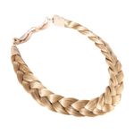 Madison Braids Womens Braided Headband Hair Braid Natural Looking Synthetic Hair Piece Extension - Lulu Two Strand - Sunset Blonde