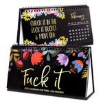 2025 Fuck it Calendar for Tired Wome Funny Desk Calendar Sweary Calendar for Tired Women 2025 Desktop Calendar Flip Over Desk Planner to Manage Busy Schedules