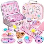 Auney 36 PCS Tea Set Toys for Girls