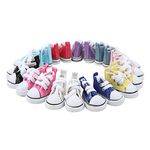 Doll Canvas Shoes,10 Pairs 1/6 for Kids Rubber Bottom Slip Resistant High Frictional Force Fashion Jointed Doll Shoes