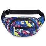 NFI essentials Waist Chest Bag for Men Women Belt Sling Pouch Crossbody Unisex Crossover Fanny Pack One Side Travel Hiking Zip Bag Multipurpose Adjustable Strap Shoulder Running Money Phone Bag