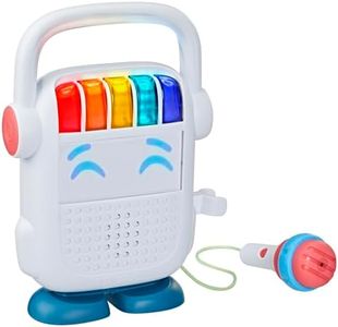 Playskool Rock n’ Roll Bot, Kids Bluetooth Speaker and Voice Changing Karaoke Microphone Toy, Ages 3 and Up (Amazon Exclusive)