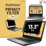 VistaProtect - Premium Privacy Filter & Anti Blue Light Screen Protector for Laptop Computers (13.3" inches - 16:9)