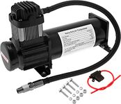 Vixen Horns Heavy Duty Onboard Air Compressor 200 PSI. Universal Replacement for Truck/Car Train Horn/Suspension/Ride/Bag kit/System. Fits All 12v Vehicles Like Semi/Pickup VXC8301B