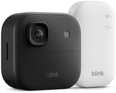 Blink Outdoor Camera 2K+ (newest model) — Wireless smart security camera, 2K video resolution, DIY install, enhanced audio, up to two-year battery. Sync Module Core included — 1 camera system (Black)