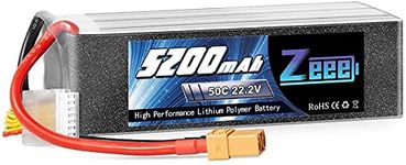 Zeee 6S Lipo Battery 5200mAh 22.2V 50C RC Battery with XT90 Plug for Airplane RC Quadcopter Helicopter Car Truck Boat Hobby