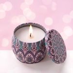 Andme Scented Candles for Home. Diwali Decoration Items for Home Decor, Gift Items, Birthday, Rakhi, Diwali, Lavender Fragrance 34 Hour Long Lasting Home Fragrance Soy Wax Candles