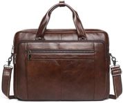 BAIGIO Real Leather Briefcase for M