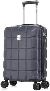 ATX Luggage 55x36x20cm Cabin Suitcase Super Lightweight Small Suitcase Approved for 100+ Airlines Including EasyJet, Ryanair, British Airways & Virgin Atlantic (Morrocan Blue, 21Inches, 33Liter)