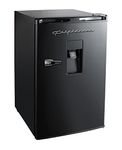 Frigidaire EFR494-BLACK Retro Compact Mini Fridge with Freezer Compartment, Chrome Handles, 4.5 Cu Ft, Built-in Water Dispenser, Black