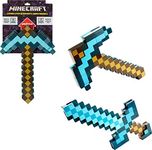 Mattel Minecraft Toys, Sword and Pickaxe, Minecraft Game Transforming Kid size Role-play Accessory