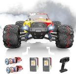 DEERC RC Cars High Speed Remote Control Car for Adults Kids 30+MPH, 1:16 Scales 4WD Off Road RC Monster Truck,Fast 2.4GHz All Terrains Toy Trucks Gifts for Boys,2 Batteries for 40Min Play