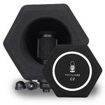 AOLDHYY Professional Microphone Isolation Ball Shield - Superior Noise Cancellation with Pop Filter and High-Density Sound Absorbing Foam - Studio Quality Recording