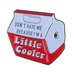 Cool Pins, Cute Enamel Pins, Don't Hate Me Because I'm a little cooler Words Enamel Pin Socially Awkward Badge Lapel Pin Accessory for Men Women Girls gifts, Metal, alloy