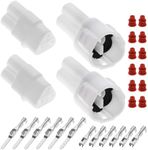 ECSiNG 2 Sets 3Pin Motorcycle Connector Kit Compatible with Sumitomo Plug Compatible with Yamaha Compatible with Kawasaki 3 Pin Way Male Female Automotive Connector
