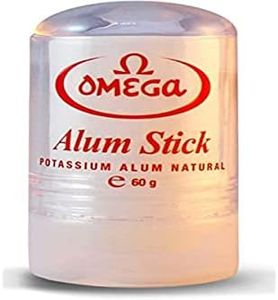 Omega Potassium Alum Stick After Shave Shaving Facial Toner Treatment of Razor Cuts & Nicks