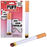 Zugar Land 1 Pack - 2 Cigarettes-Carded (3.5") Realistic Looking Fake Stage Cig. 2 Pieces in Blister Card. Prop for Prank, Halloween Costume. (1 Pack - 2 Cigarettes)