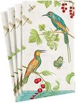 Caspari Jeweled Birds Paper Guest T