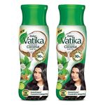 Dabur Vatika Enriched Coconut Hair Oil - 900ml (450ml x 2)| For Strong, Thick & Shiny Hair | Clinically Tested to Reduce 90% Hairfall in 4 Weeks | Good for Scalp Health | Enriched with 10 Herbs