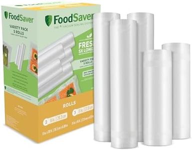 FoodSaver 8" & 11" Vacuum Seal Rolls with unique multi layer construction, BPA free, Multi-Pack Clear