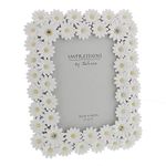 Juliana Impressions ™ Luxury White Daisy Photo Frame With Crystal Elements - Wedding, Family Photo Frame 5 x 7" (13 x 18cm)