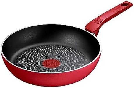 Tefal Daily Expert Red Non-Stick Frypan, 24cm, C2890402, Fixed Handle Aluminium, Titanium Non-Stick Coating, Thermo Signal Technology for Easier Cooking, Suitable for All Cooktops, Oven Safe