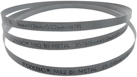 FOXBC 35-3/8 Inch Bandsaw Blade 14 TPI for Milwaukee 48-39-0519 Portable Band Saw Blade, 35-3/8" x 1/2" x .020" 14 TPI, 3-Pack