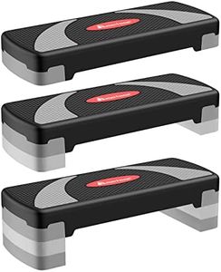 METEOR Aerobic Steps: Exercise Step Platform, Adjustable Stepper for Home & Gym Cardio Workouts, Aerobic Stepper for Fitness Training, Versatile Gym Step (10cm,15cm,20cm)