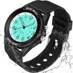 PROKING Women's Watch Sport Waterproof Watches Nurse Minimalist Simple Analog Watch Casual Ladies Men's Watch, Easy Read Dial, Military Time with Second Hand, Silicone Band, Light