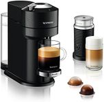 Nespresso Vertuo Next Premium Coffee Machine by Breville Bundle with Aeroccino3 Milk Frother, BNV560BLK