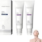 Magic Collagen Fullerene Neck Cream | Firming & Tightening Neck Cream | Deep Hydration Moisturizer | Smooths Fine Lines & Wrinkles | Lifting & Skin Repair Formula (Pack Of 2)
