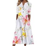 Womens Summer Dress Casual Floral P