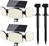 HAARAY Solar Outdoor Lights, 3 Head