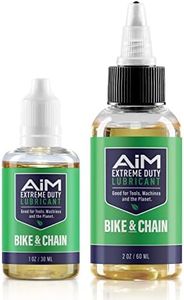 PlanetSafe Lubricants AiM Extreme Duty 1oz + 2oz Bundle Bike & Chain Lubricant - Worlds Best Non Toxic Non Hazardous No Odor Lubricant for Scooters Mopeds Motorcycles Motorbike and Bicycles.