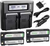 Kastar Fast Dual LCD Charger + 2X Battery for Pentax Ei-D-Li1 EI-D-BC1 Pentax EI-2000, Trimble 29518 46607 52030 54344 38403 5700 5800 R6 R7 R8 GNSS TR-R8 GPS, HP C8873A HP PhotoSmart 912 C912C912XI