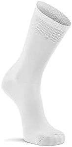 Fox River Men's Standard Dry Therm-A-Wick Ultra-Lightweight Liner Crew Socks, White, Medium