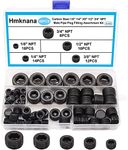 Hmknana 60PCS Black Carbon Steel Pi