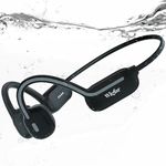 Wigfar Bone Conduction Headphones,Swimming Headphones Ipx8 Waterproof,Built-in MP3 Mode and 32GB Memory Card,Underwater Headphones for Swimming Suitable for Swimming,Running and Daily Use