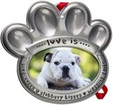 FINE PHOTO GIFTS Pewter Pet Paw Photo Ornament