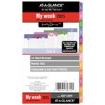 AT-A-GLANCE 2025 Planner Refill, Weekly & Monthly, 3-3/4" x 6-3/4", Size 3, Portable Size, 53122 Day-Timer, Kathy Davis (KD71-285Y-25)