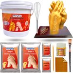 Ubrighty Hand Casting Kit - for Couples, Husband, Parents, Spacial Anniversary, Birthday Gift, 3D Moulding Powder for Hand, Foot, Molding Clay, Hand Mould Kit for Couple (Full Couple KIT)