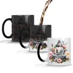 YuBingo Spiritual Buddha Mug - Meditation Gift, Colour Changing Magic Cup (Colour Changing Magic Coffee Mug, Tea Cup, 310ML)