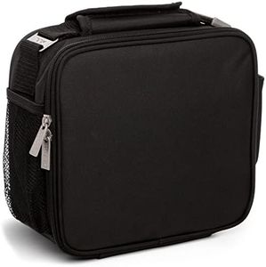 EcoDecors Casual 9in Wide Take Away with Storage Containers (Black and Silver, 1)