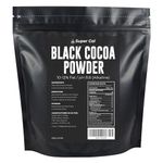 Black Cocoa Powder for Baking - 1kg Pouch | Intense Deep Black Dutch Processed Cocoa Powder - Unsweetened Cocoa Powder | pH 8.8 (Zero Bitterness) with 10-12% Fat | Super Cal