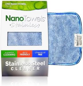 Nano Towels Stainless Steel Cleaner | The Amazing Chemical Free Stainless Steel Cleaning Reusable Wipe Cloth | Kid & Pet Safe | Nano Blue 7x16 (1 pc)