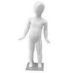 Anil ® Kids Mannequin - Kids Dress Form Metal Base Mannequin Premium Store Display Dummy Mannequin White MATT (Egg Face White, Non BREAKABLE)