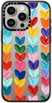 CASETiFY Compact iPhone 15 Pro Max Case [2X Military Grade Drop Tested / 4ft Drop Protection] - Cute Prints - Clear Polka Daub Hearts - Clear Black