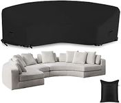 BOSKING Patio Sectional Curved Sofa